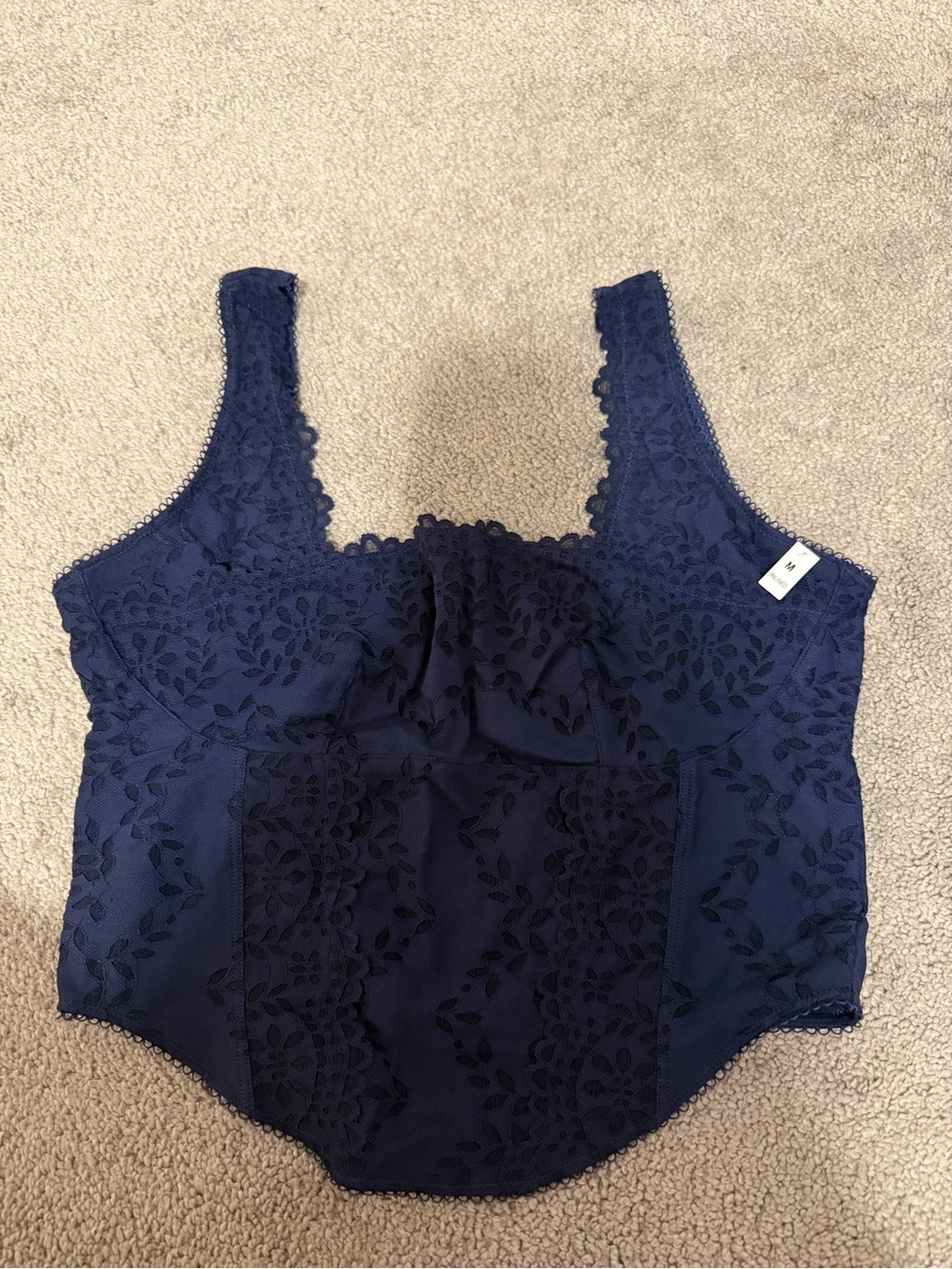 PINK Victoria's Secret Navy Lace Bikini Brief